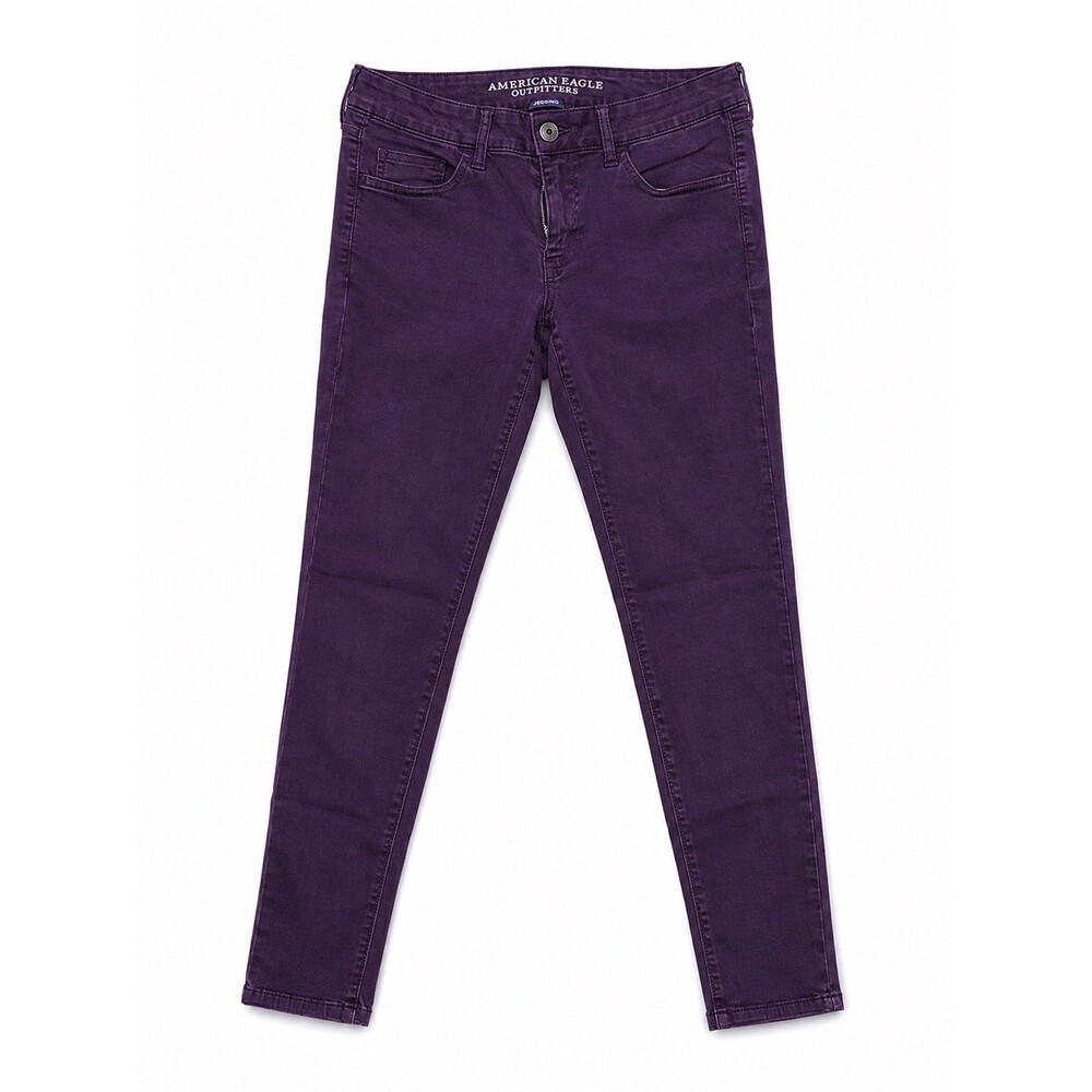 American Eagle Outfitters Women’s Purple Jegging Skinny Jeans – Size 8 Regular